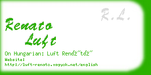 renato luft business card